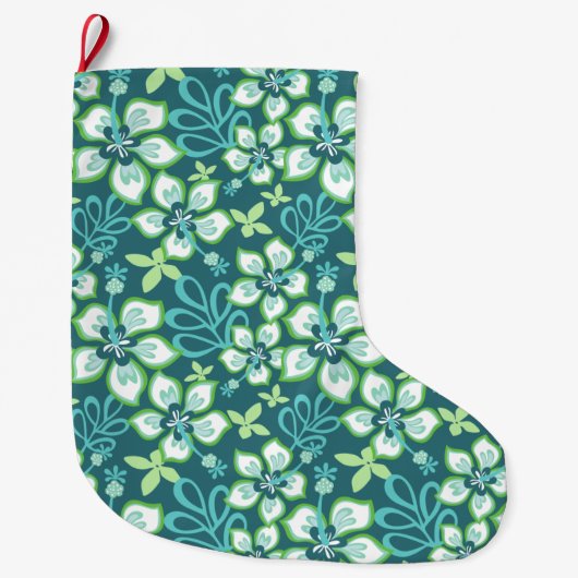 JUNGLE SURF (AQUAMARIN COMBO) GROßER WEIHNACHTSSTRUMPF (Vorderseite)