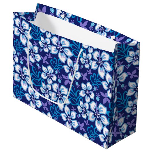 JUNGLE SURF (BLAUER COMBO) GROßE GESCHENKTÜTE (Vorderseite Schrägansicht)