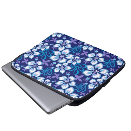 JUNGLE SURF (BLAUER COMBO) LAPTOPSCHUTZHÜLLE (Vorne Knopf)