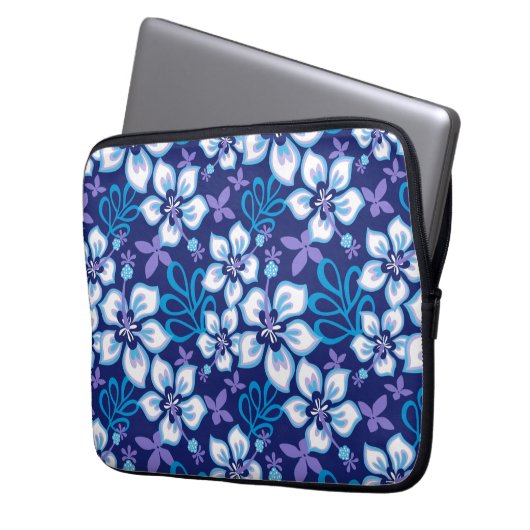 JUNGLE SURF (BLAUER COMBO) LAPTOPSCHUTZHÜLLE (Vorderseite Links)