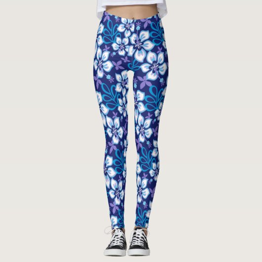 JUNGLE SURF (BLAUER COMBO) LEGGINGS (Vorderseite)