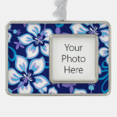 JUNGLE SURF (BLAUER COMBO) Rahmen-Ornament SILBER (Vorderseite)