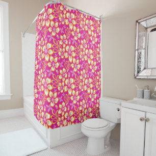 JUNGLE SURF (HOT PINK COMBO) DUSCHVORHANG