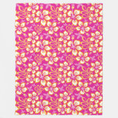 JUNGLE SURF (HOT PINK COMBO) FLEECEDECKE (Vorderseite)