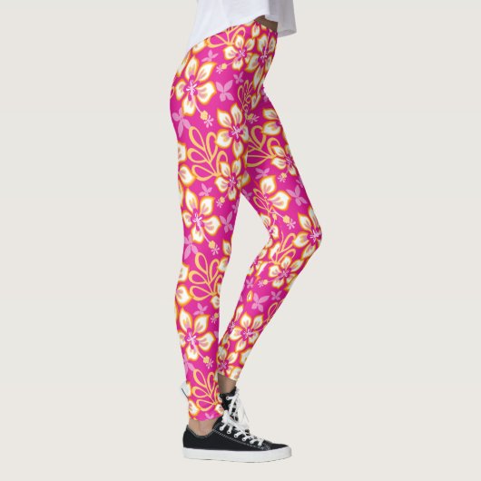JUNGLE SURF (HOT PINK COMBO) LEGGINGS (Rechts)