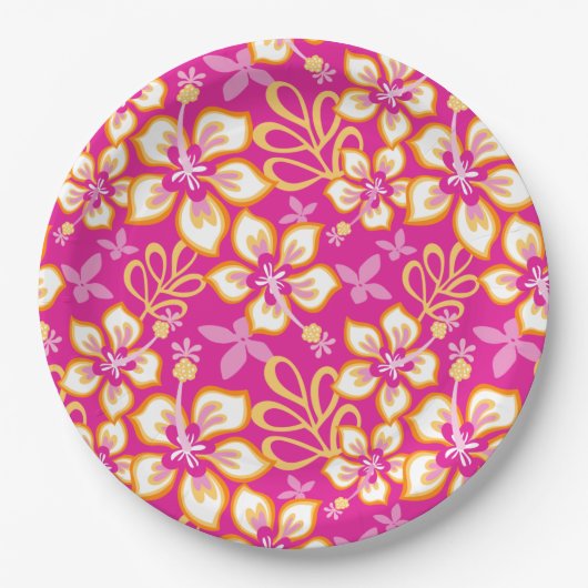 JUNGLE SURF (HOT PINK COMBO) PAPPTELLER (Vorderseite)