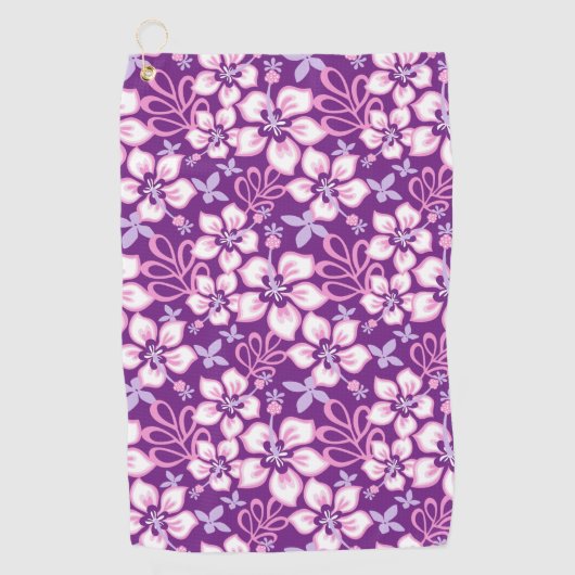 JUNGLE SURF (LILA COMBO) GOLFHANDTUCH (Vorderseite)