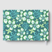 JUNGLE SURF PATTER IM AQUAMARINEN COMBO GÄSTEBUCH (Rückseite)