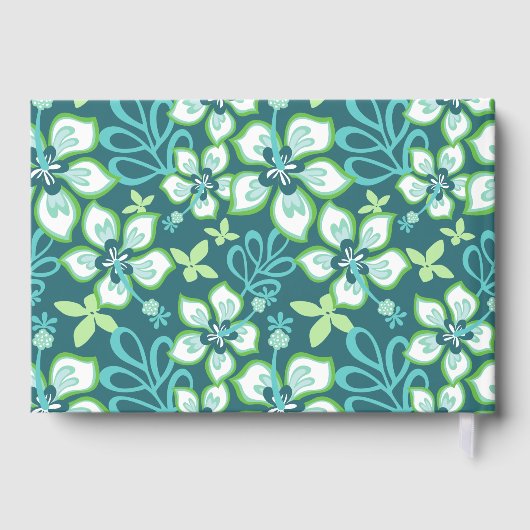 JUNGLE SURF PATTER IM AQUAMARINEN COMBO GÄSTEBUCH (Rückseite)