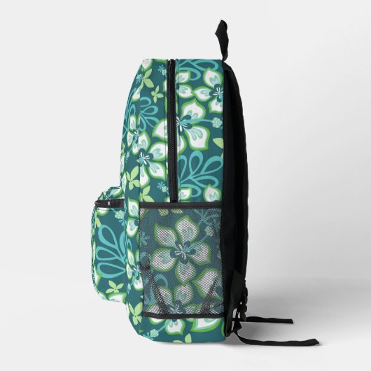 JUNGLE SURF PATTER IN AQUAMARIN BEDRUCKTER RUCKSACK (Rechts)