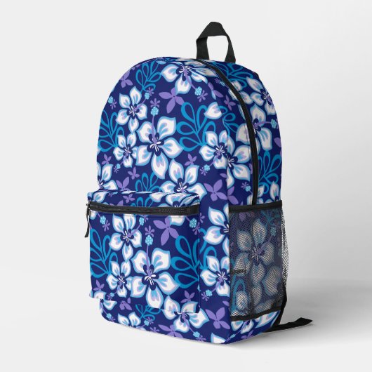 JUNGLE SURF PATTER IN BLAU BEDRUCKTER RUCKSACK (Rückseitige Ecke Rechts)