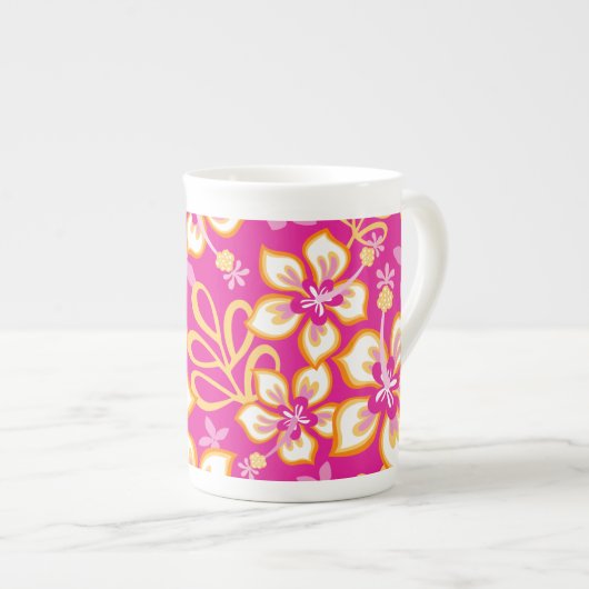 JUNGLE SURF (PINK COMBO) KNOCHENCHINA TASSE (Vorderseite Rechts)