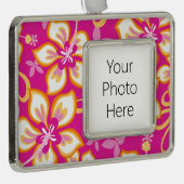 JUNGLE SURF (PINK COMBO) Rahmen-Ornament SILBER (Rechts)