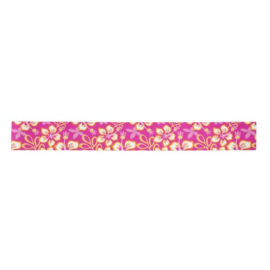 JUNGLE SURF (PINK COMBO) SATIN RIBBON SATINBAND (Vorderseite)