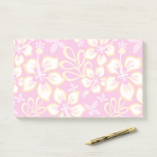 JUNGLE SURF (PINK) POST-IT KLEBEZETTEL (Auf Schreibtisch)