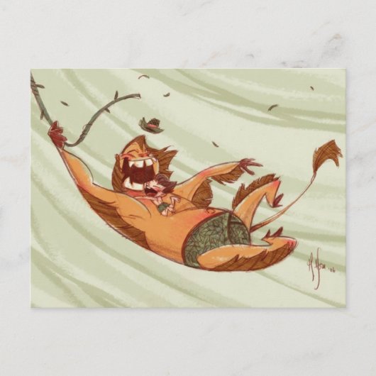 Jungle Swing Postkarte (Vorderseite)