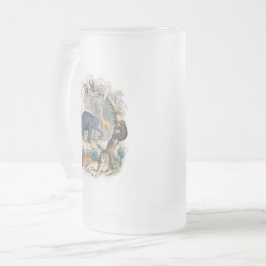 Jungle Tableau Mattierte Tasse (Vorderseite Links)