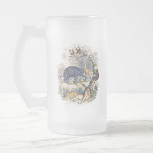 Jungle Tableau Mattierte Tasse (Links)