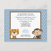 Jungle Tales Jungle Safari Babydusche Post Card Einladungspostkarte (Vorderseite)