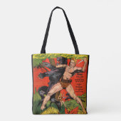 Jungle Tarzan & Black Panther Vintage Comicen Tasche (Rückseite)