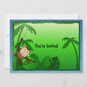 Jungle Theme 3. Geburtstag Einladung (Rückseite)