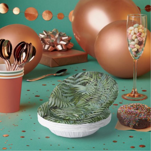 Jungle Theme Foliage Party Pappteller (Multi)