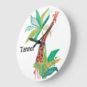 Jungle Theme Kinderzimmer Dekoration Große Wanduhr (Winkel)