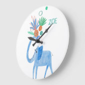 Jungle Theme Kinderzimmer Dekoration Große Wanduhr (Winkel)