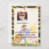 Jungle Theme/Personalisiertes Party/Foto Einladung (Rückseite)