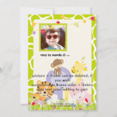 Jungle Theme/Personalisiertes Party/Foto Einladung (Rückseite)