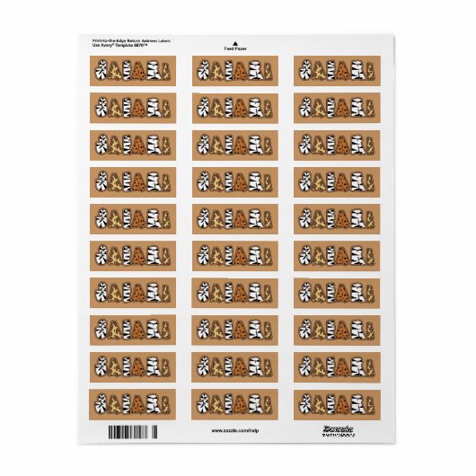 Jungle Theme Safari Labels (Vorne)