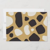 Jungle Themed Safari 1. Geburtstagskarte Einladung (Rückseite)