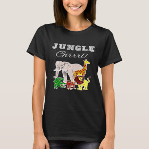 Jungle Themed Zoo Safari Wilde Tiere T-Shirt
