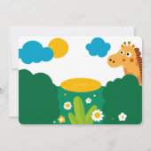 Jungle-Tiere Einladung zum Geburtstag (Rückseite)