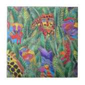 JUNGLE TIERE FLIESE (Vorderseite)