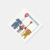 Jungle Tiere Geburtstagsparty Paper Napkin Serviette (Ecke)