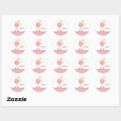 Jungle Tiere in rosa Sticker (Blatt)