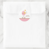 Jungle Tiere in rosa Sticker (Tasche)