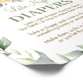 Jungle Tiere Spätabendspülung Babydusche Zeichen Poster (Ecke)