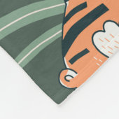 Jungle Tiere Vintag Flora Fauna Fleecedecke (Ecke)