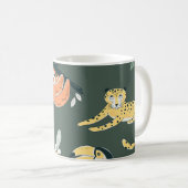 Jungle Tiere Vintag Flora Fauna Kaffeetasse (VorderseiteRechts)