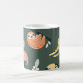 Jungle Tiere Vintag Flora Fauna Kaffeetasse (Mittel)