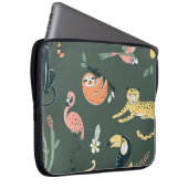 Jungle Tiere Vintag Flora Fauna Laptopschutzhülle (Vorne Rechts)