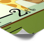 Jungle Tiere Wachstumsdiagramm Behalten auf 8x44! Poster (Ecke)