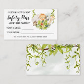 Jungle Tiere Wie viele Sicherheits-Buttone Kinders Platzkarte (Vorne/Hinten)