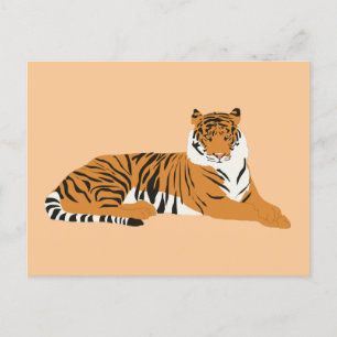 Jungle Tiger Animal Feiertagspostkarte