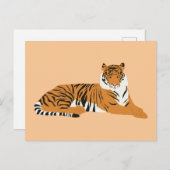 Jungle Tiger Animal Feiertagspostkarte (Vorne/Hinten)