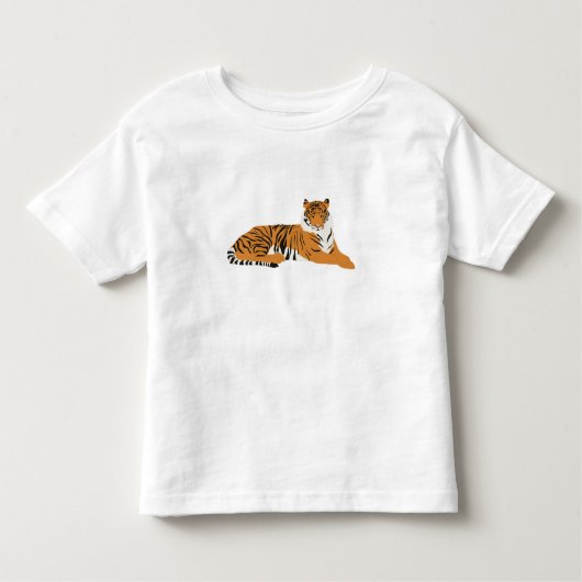 Jungle Tiger Animal Kleinkind T-shirt (Vorderseite)