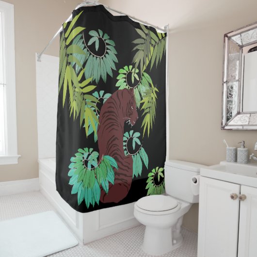 Jungle Tiger Art Duschvorhang (Beispiel)