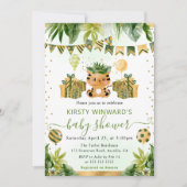 Jungle Tiger Baby Dusche Einladung (Vorderseite)